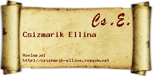 Csizmarik Ellina névjegykártya